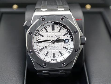 ap white face|Introducing The Audemars Piguet Royal Oak Offshore Diver In White .